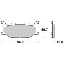 FRONT BRAKE PADS SBS 691HS