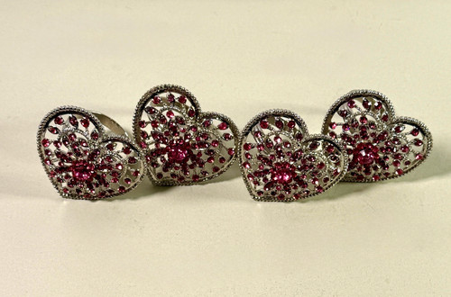 Vintage style rhinestone - rhinestone, heart