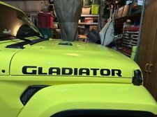 2019 - 2025 Jeep GLADIATOR Hood Graphics Vinyl Decals Sticker Matte Black SJ4T8