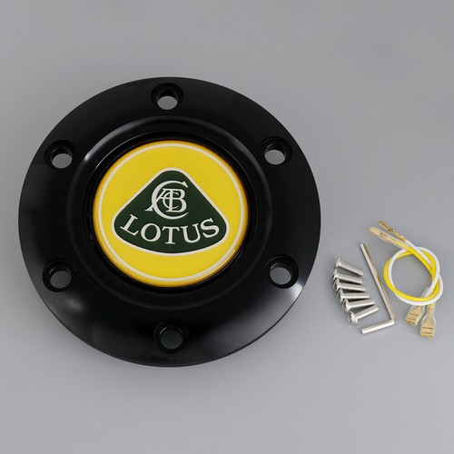 Yellow lotus horn button black - lotus,