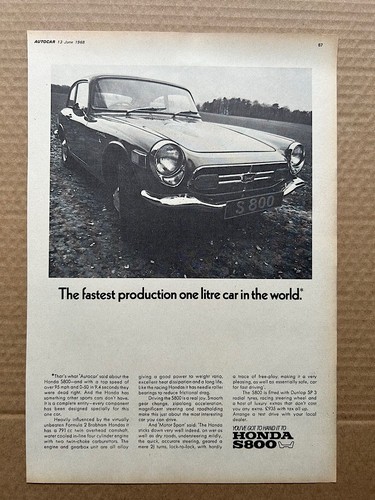 Honda s800 memorabilia - , s800(1968)