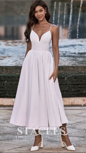 Stacees line satin - stacees, a-line