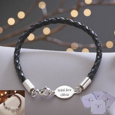 Personalised Leather Bracelet