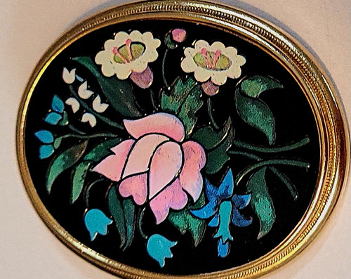 Avon vintage oval floral - vintage,