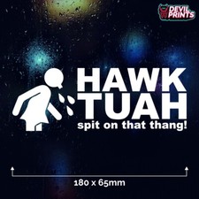 HAWK TUAH Spit On That Thang Car Sticker Decal Car Van Truck Vinyl Funny