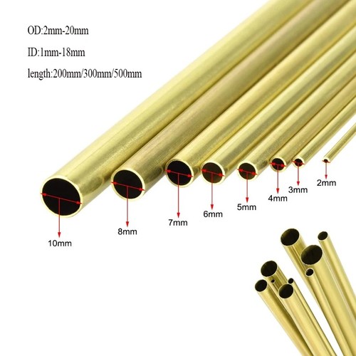 Brass round tube wall - brass,