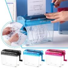 A6 Paper Shredder Mini Portable Home Paper Cutting Machine Manual Shredder UK