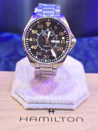 Hamilton khaki aviation pilot - aviation,