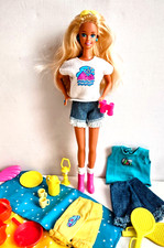 Camp Barbie Leisure Magic Hair 90s 2 Sleeping Bags Ken Teresa Superstar Bundle