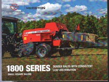 Massey Ferguson Hesston "1800 Series" Small Square Balers Brochure Leaflet