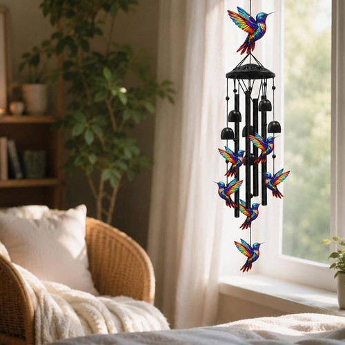 Retro metal hummingbird wind - retro,