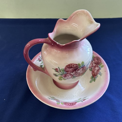 Pink floral staffordshire - floral,