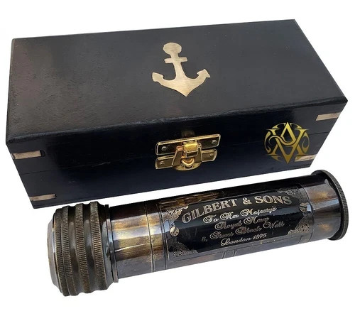 Antique brass kaleidoscope - antique,