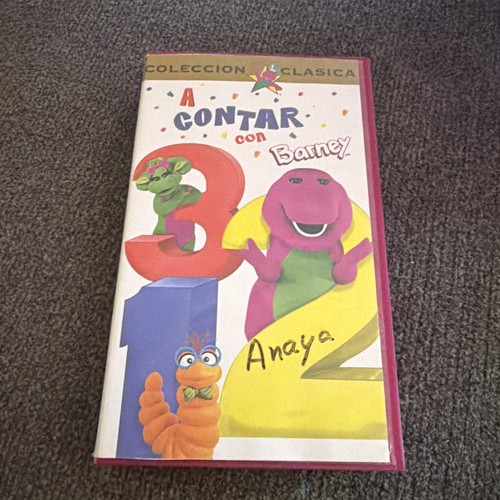 Vhs contar con barney - vhs, 1994