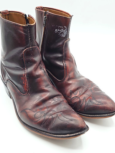 Vintage men brown burgundy - vintage,