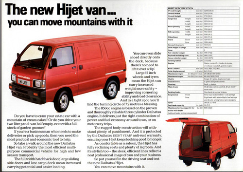 Daihatsu hijet late 1980s - daihatsu,