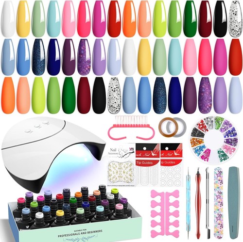 Pcs gel nail kit with - 42, v