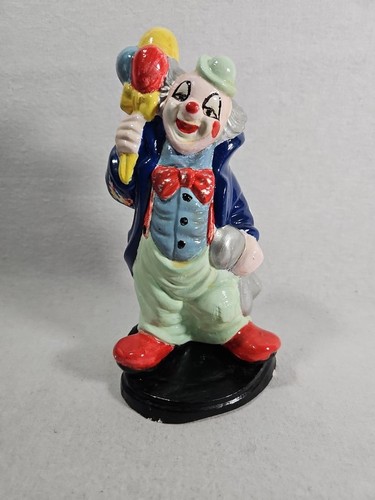 Heavy hand painted clown - heavy, hand-painted