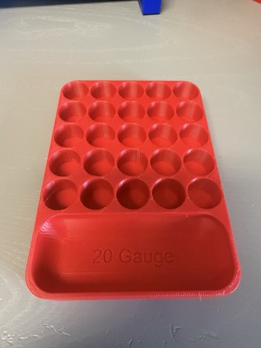 Gauge reloading tray - tray, for