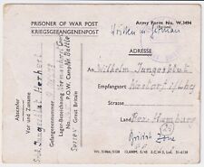 WW2 German Prisoner of War letter  POW camp nr Bexhill on Sea Battle Sussex 1946
