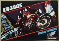 HONDA CB350S MOTORCYCLE Sales Brochure 1985 #PB861103A