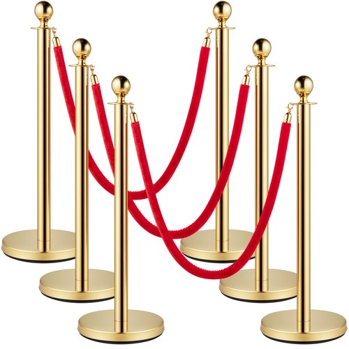 Uimoso velvet ropes posts gold - posts,