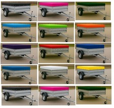 Trailer Cover Boxed Corners Waterproof PVC Tarp Tie Down Bungee Cord Heavy 650GS