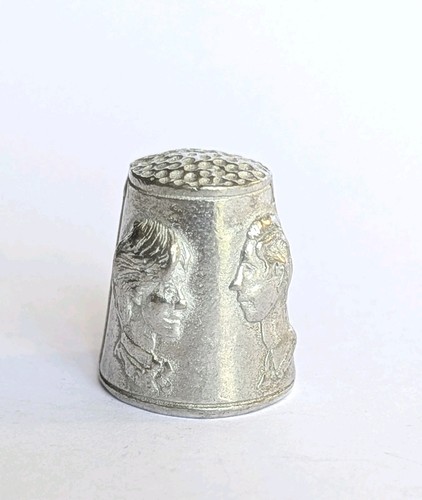 Vintage pewter thimble - vintage, prince