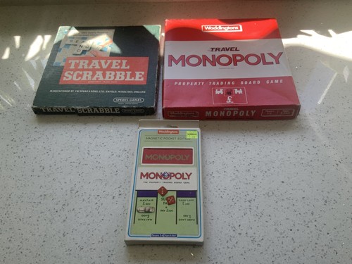 Vintage travel scrabble - scrabble, +