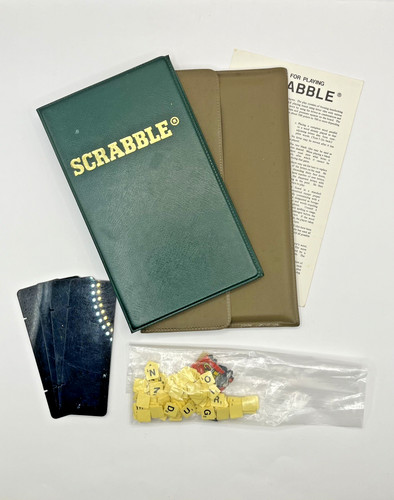 Pocket travel scrabble game - scrabble,