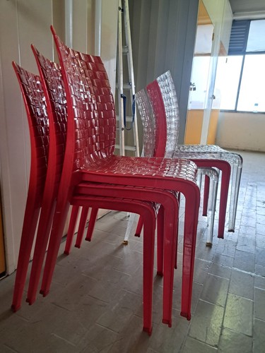 Red clear vintage kartell - red,