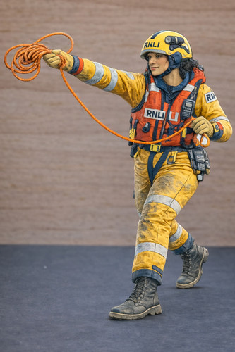 Female lifeboat crew figure - lifeboat,