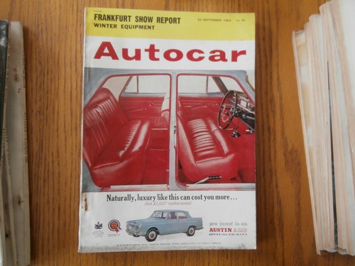 Autocar 1963 frankfurt - autocar, show