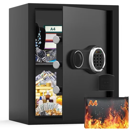 Fireproof home safe backlit - safe,
