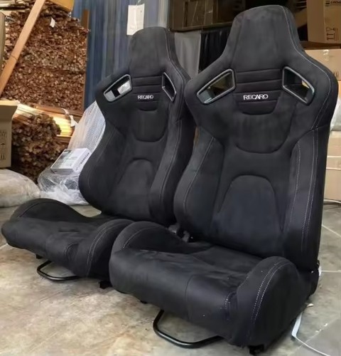 Pair suede alcantara reclining - suede,