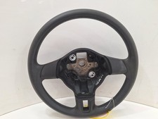 2010 VOLKSWAGEN GOLF Mk6 (5K) Vinyl 3 Spoke Black Steering Wheel