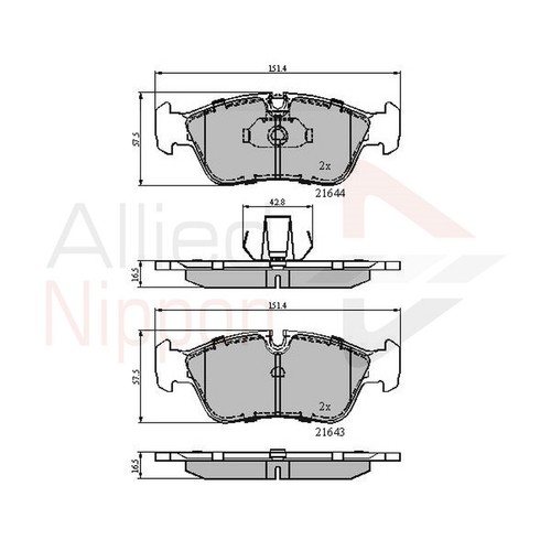Brake pads set for bmw - brake, e36