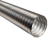 Flexible Chimney Flue Liner 100mm / 0.5m Stainless Steel Flexi Pipe