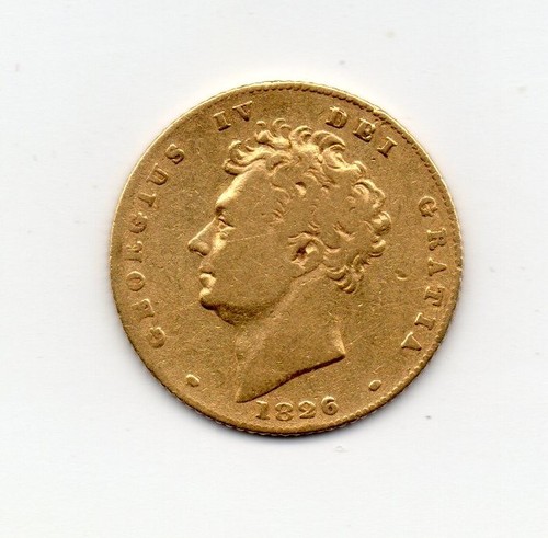 1826 gold half - 1826, sovereign