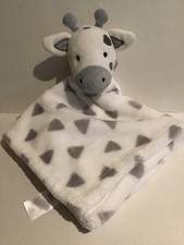 Primark Early Day Giraffe Cow White Grey Triangles Comforter  Plush Soft Toy