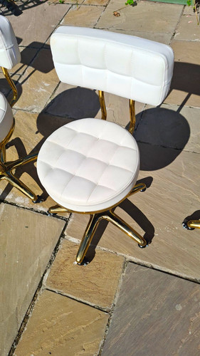 White upholstered swivel - white,
