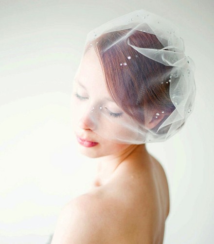 Soft bridal veil white - white, ivory