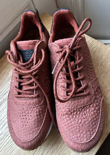 Woden tan leather sneakers - tan,