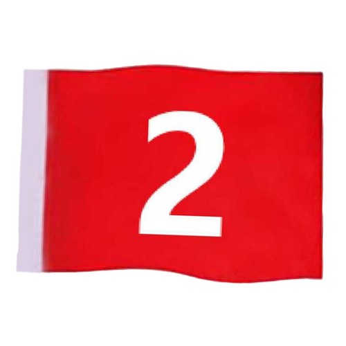 Golf flag red - flag, large