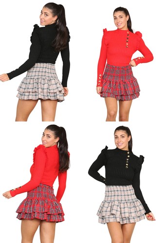 Ladies tartan check pleated - tartan,