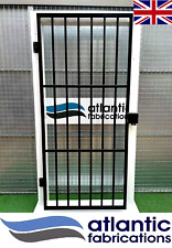 Steel Security Door/Gate with Lockbox  2000mm H x  950mm W powder coated black