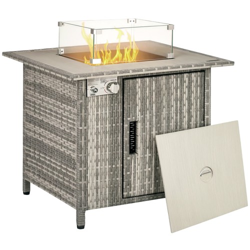 Outsunny rattan gas - gas, pit