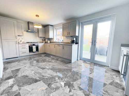 Grey marble effect - marble,