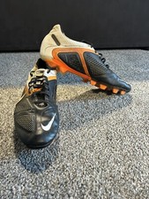 Rare Retro Nike CTR360 Maestri II FG football boots Size Uk 9.5 Orange White 