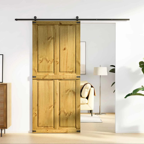 Barn door solid pine - door, wood